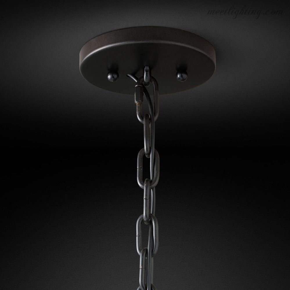 Harlow Crystal Round Chandelier 43"-MEET LIGHTING