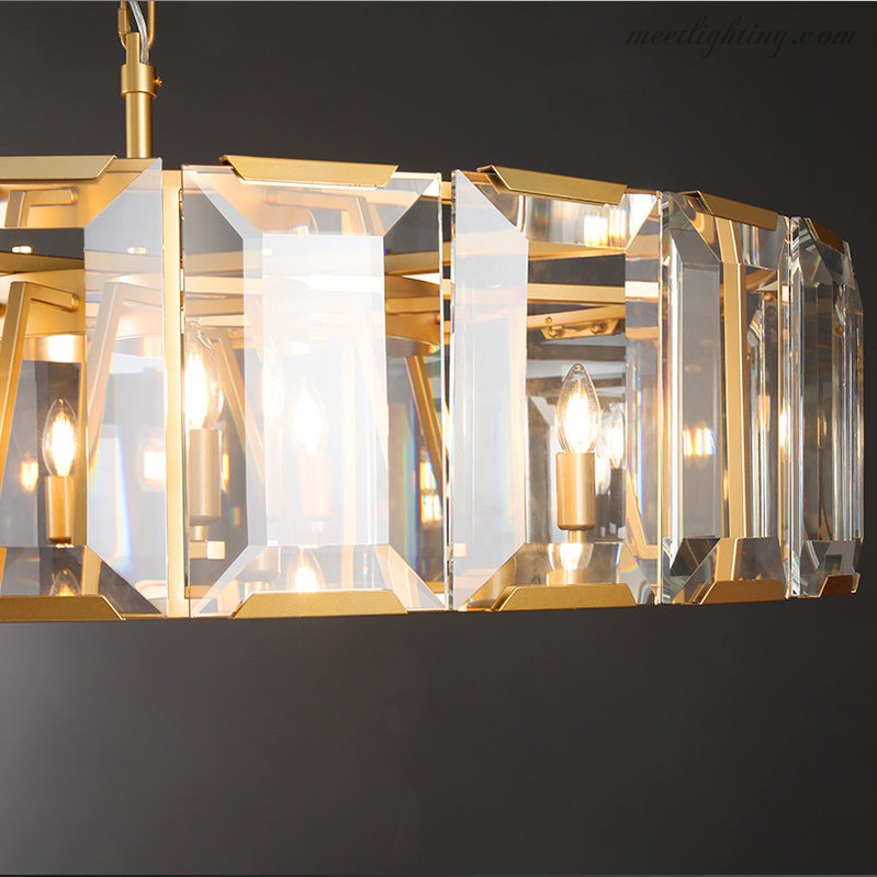 Harlow Crystal Round Chandelier 60"-MEET LIGHTING