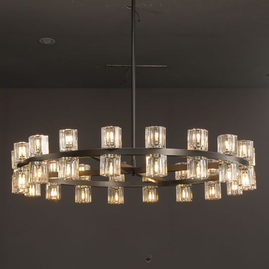 Arcachon Crystal Round Chandelier 48"