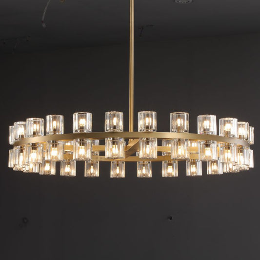 Arcachon Crystal Round Chandelier 48"