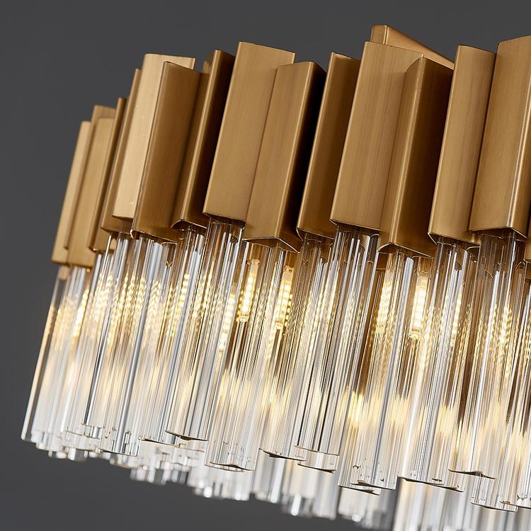 Kubica Oval Crystal Chandelier-Meet Lighting