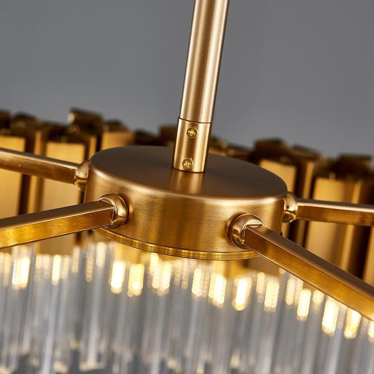 Kubica Round Crystal Chandelier-Meet Lighting