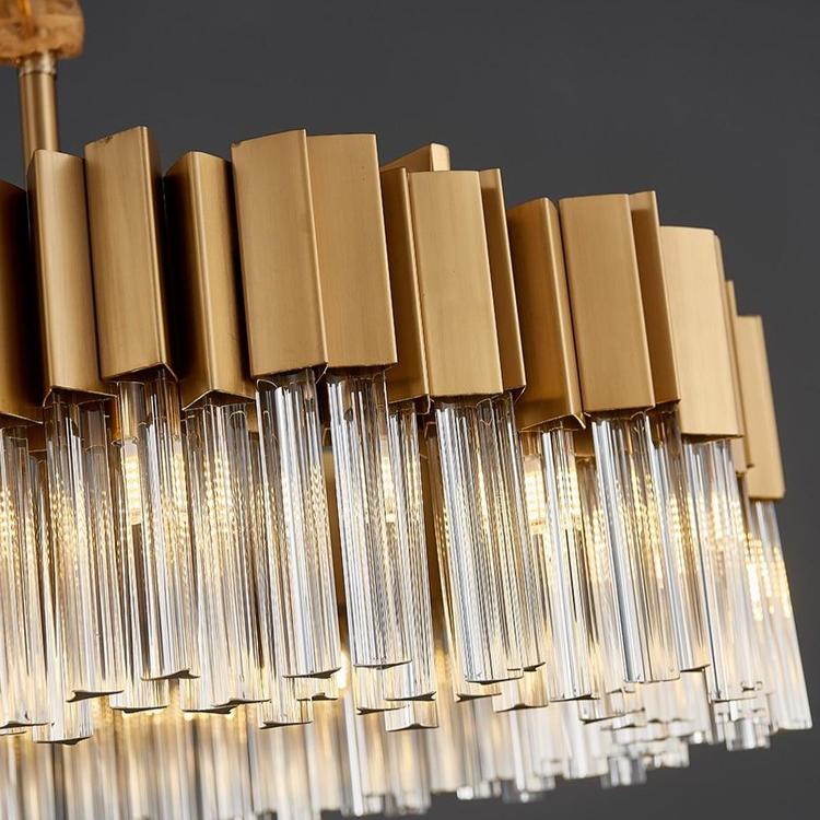 Kubica Round Crystal Chandelier-Meet Lighting