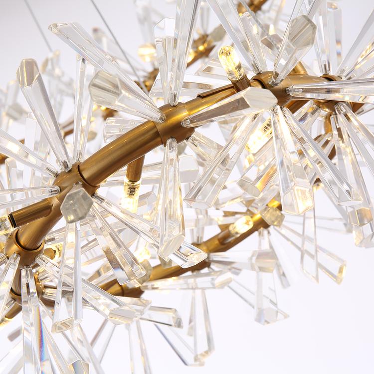 Kylia 2 Tier Ring Crystal Chandelier 72”-MEET LIGHTING