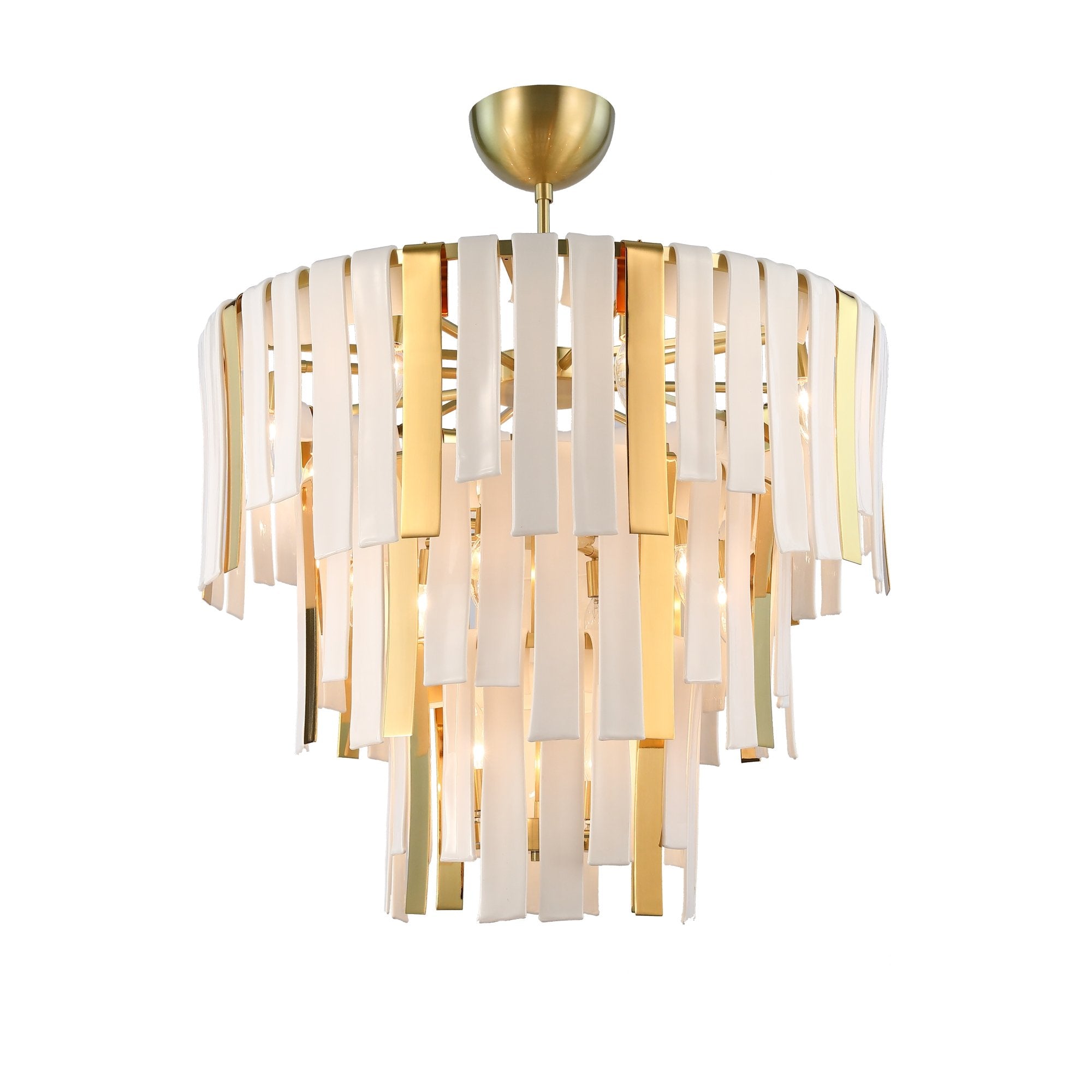 Leslie 3-Tier Round Chandelier-MEET LIGHTING