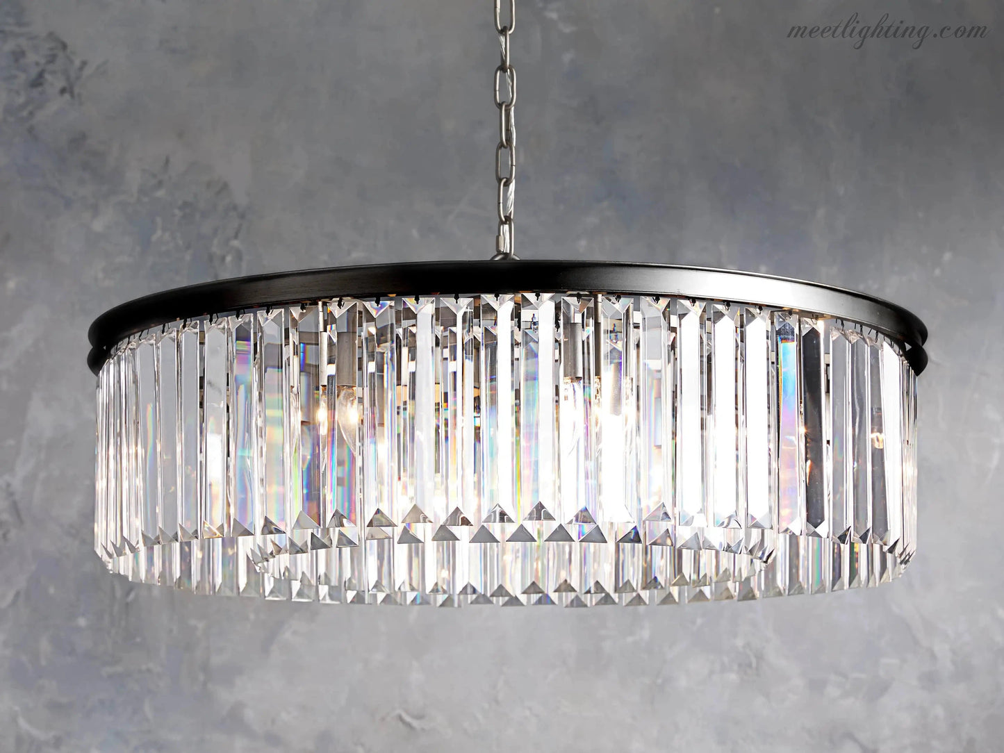 Leyland Round Chandelier-Meet Lighting