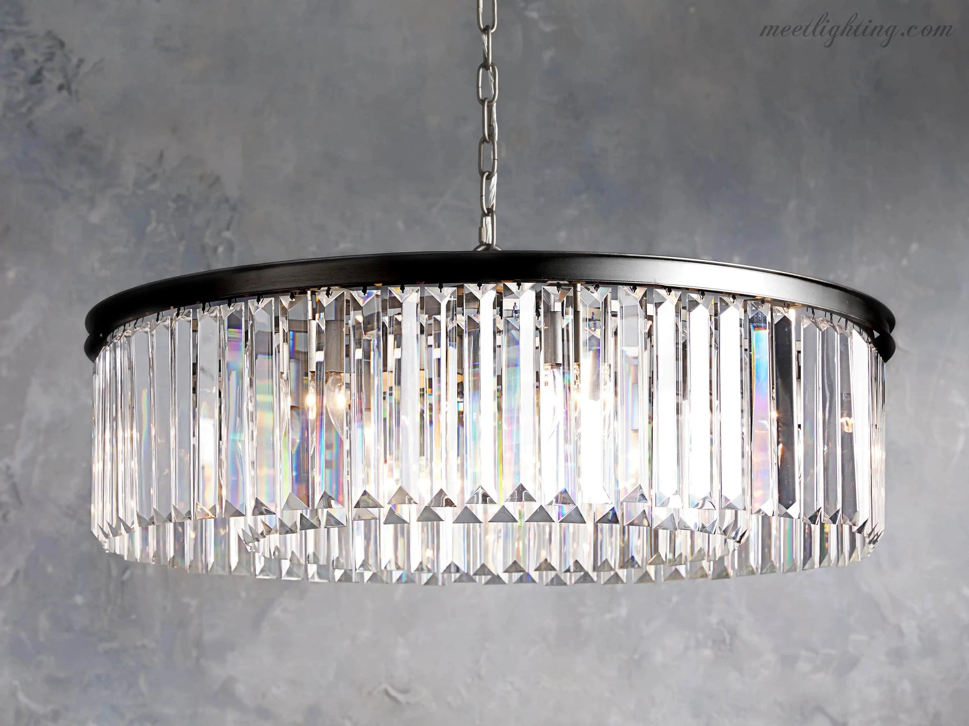 Leyland Round Chandelier-Meet Lighting