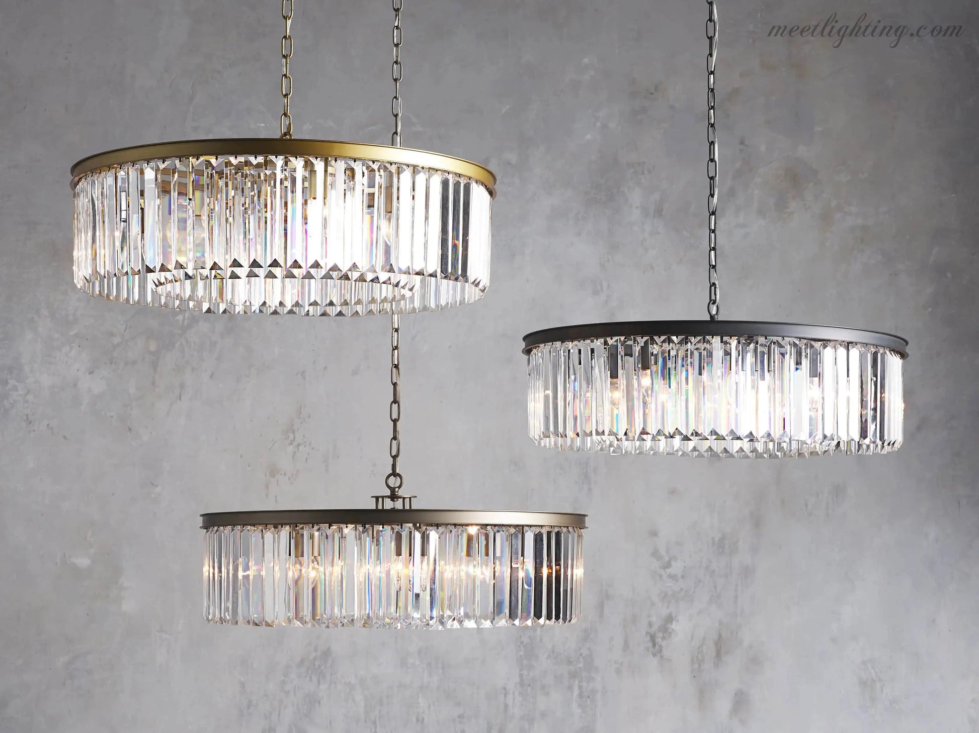 Leyland Round Chandelier-Meet Lighting