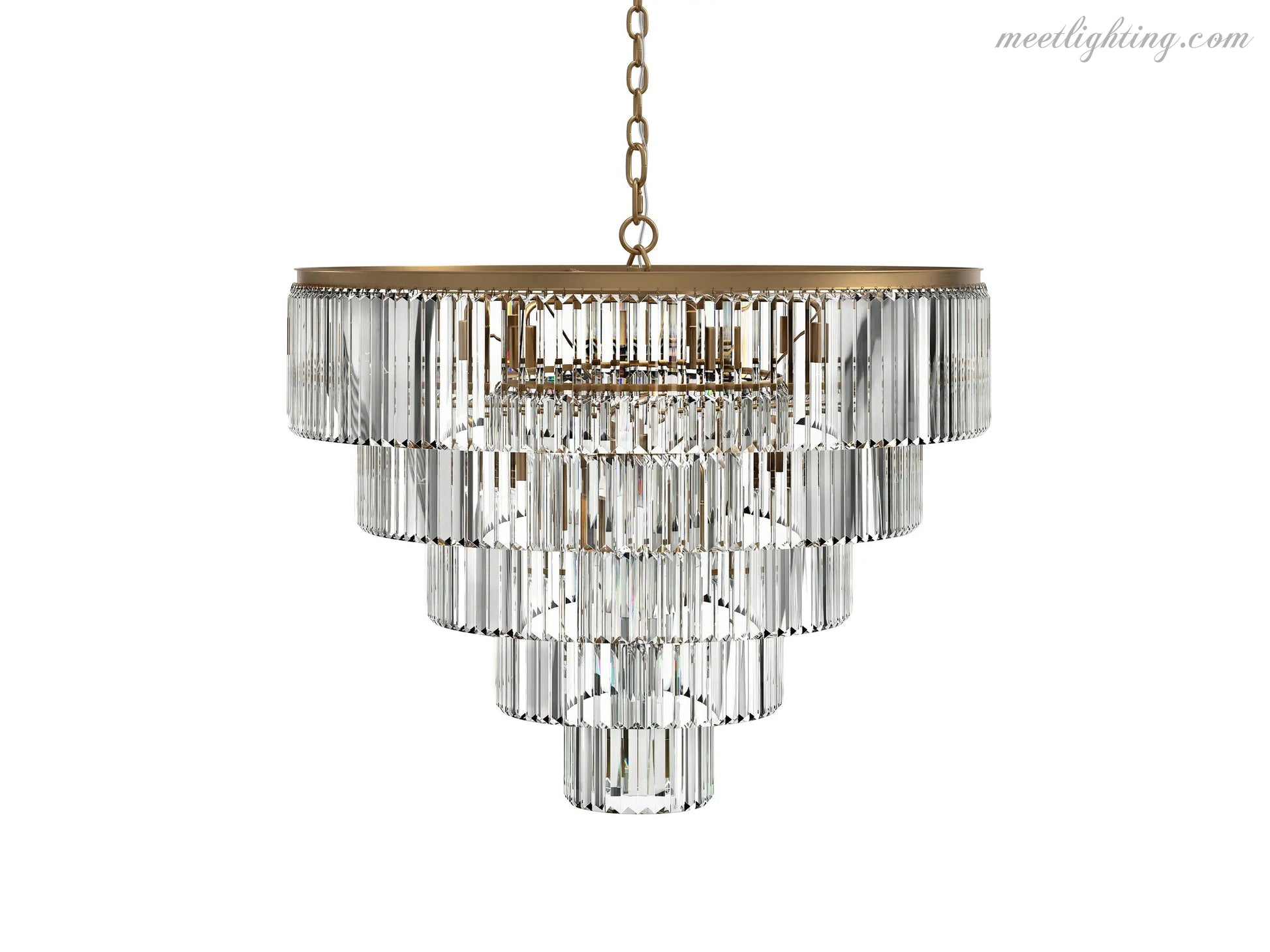 Leyland Tiered Round Chandelier-Meet Lighting