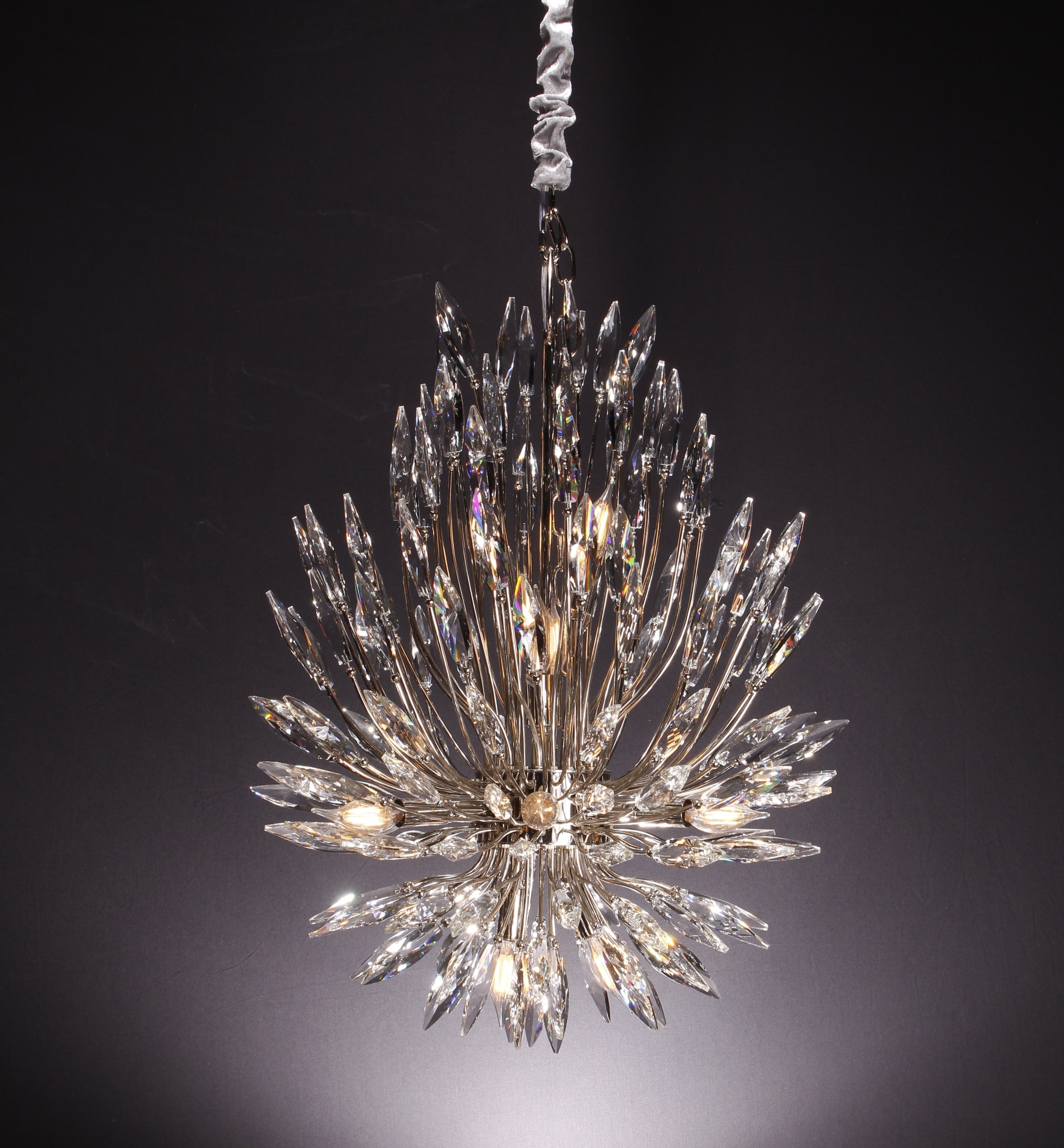 Lily Starburst Crystal Sputnik Chandelier-MEET LIGHTING
