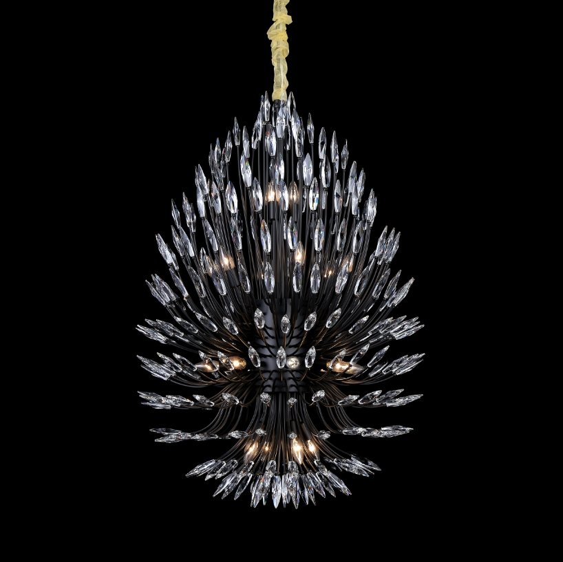 Lily Starburst Crystal Sputnik Chandelier-MEET LIGHTING