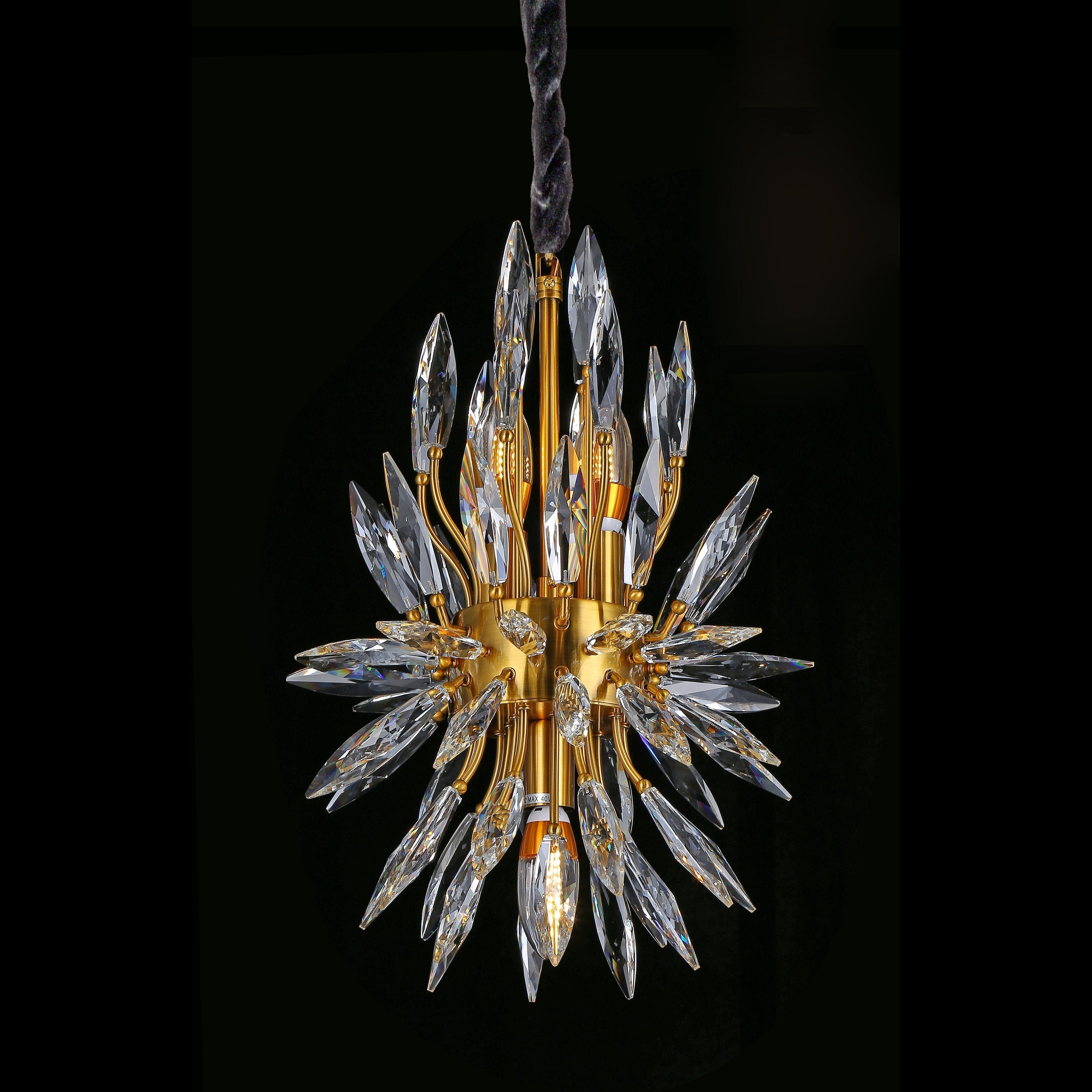 Lily Starburst Crystal Sputnik Chandelier-MEET LIGHTING