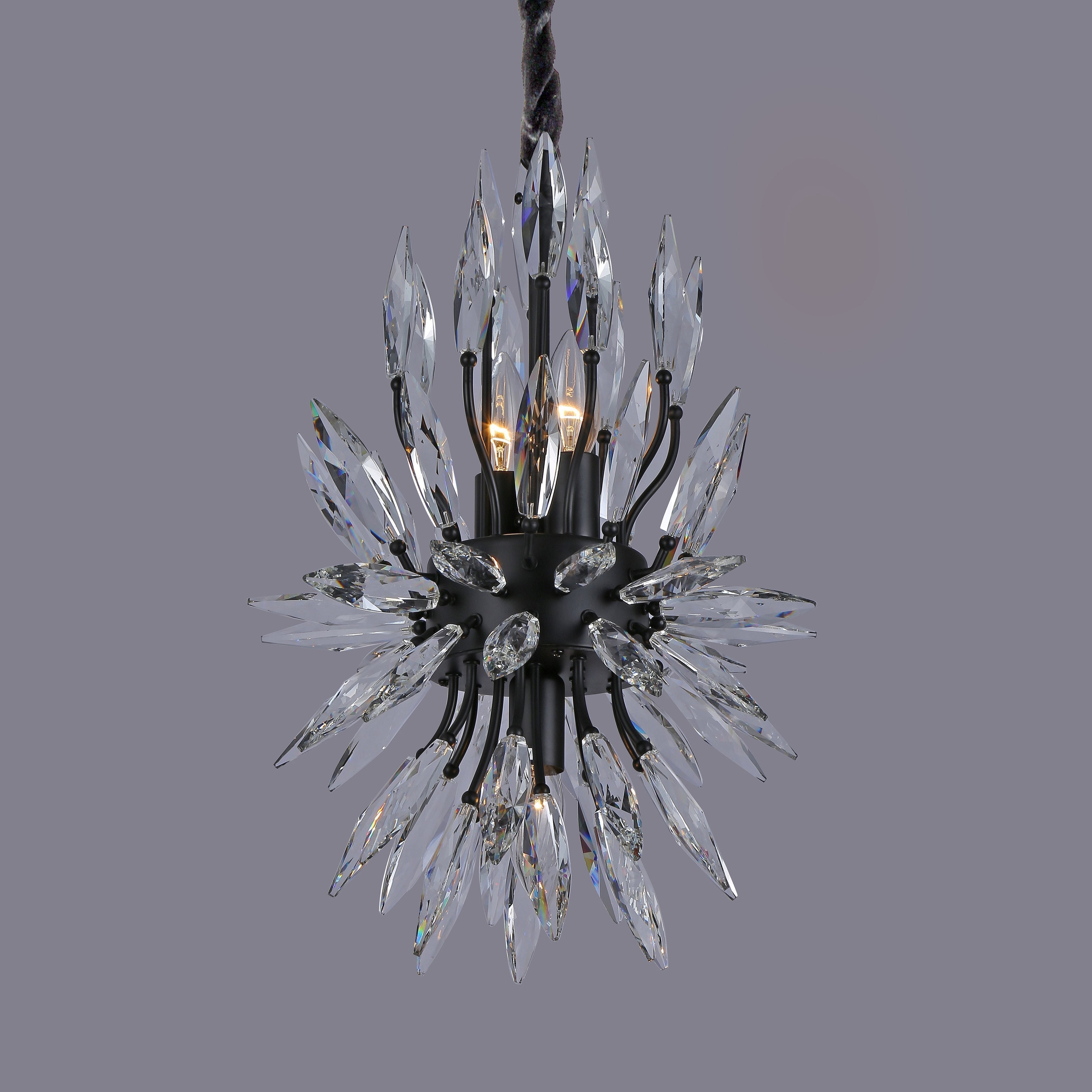 Lily Starburst Crystal Sputnik Chandelier-MEET LIGHTING