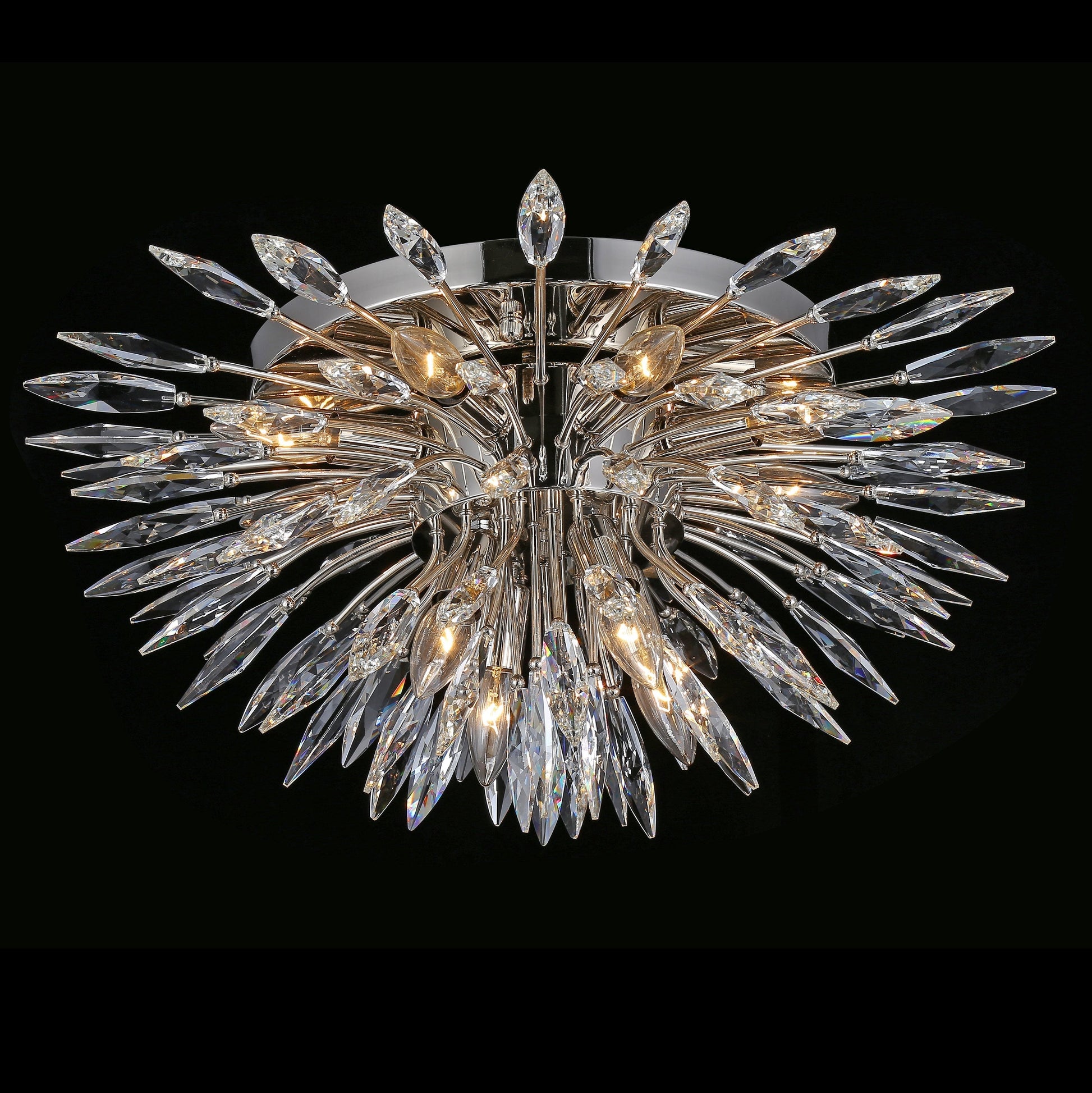 Lily Starburst Crystal Sputnik Flushmount-Meet Lighting