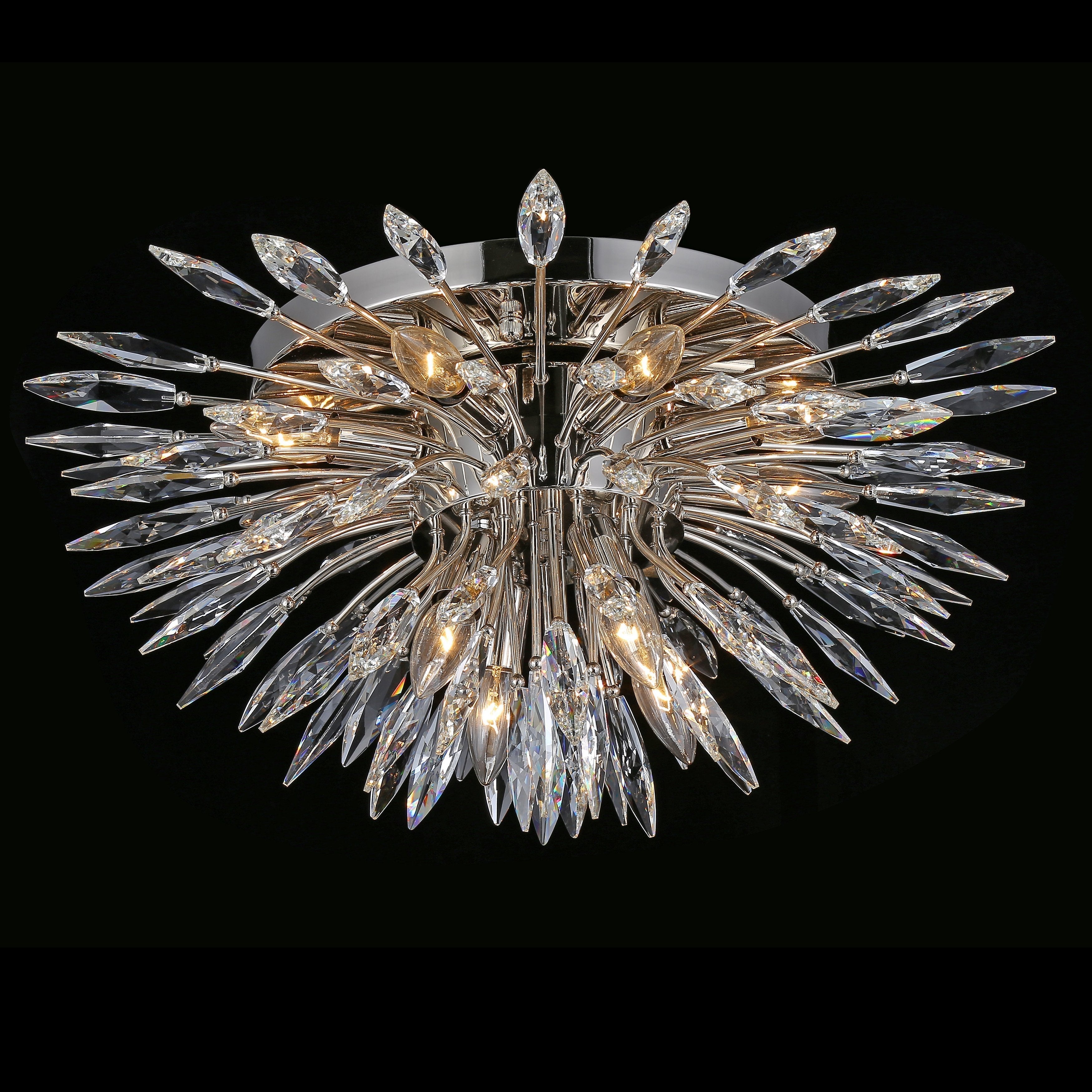 Lily Starburst Crystal Sputnik Flushmount-Meet Lighting