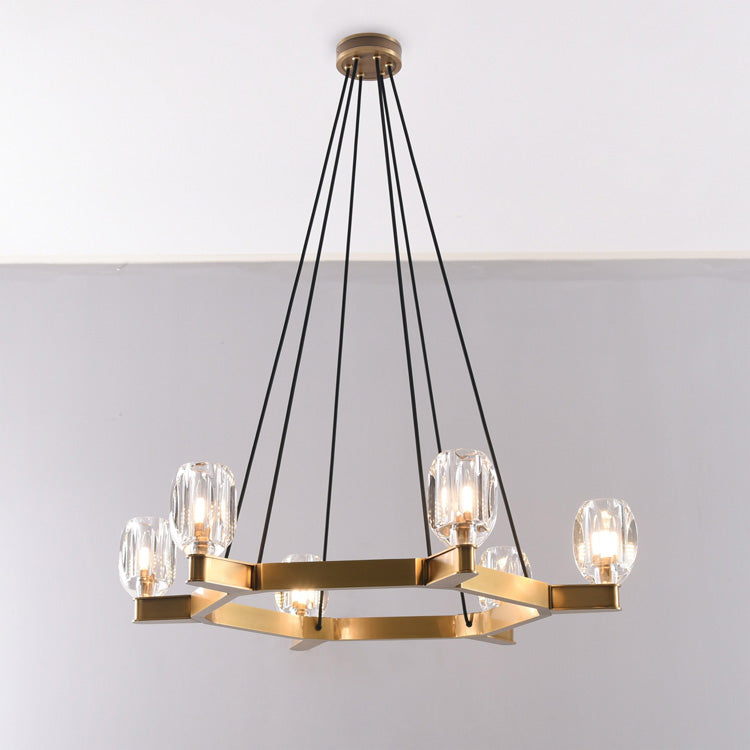 Linna Crystal Round Chandelier-MEET LIGHTING