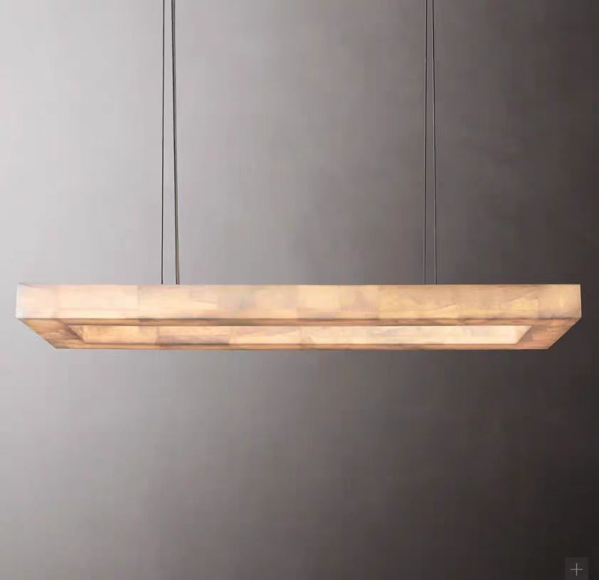 Marble Ravage Rectangle Chandelier 72"-Meet Lighting