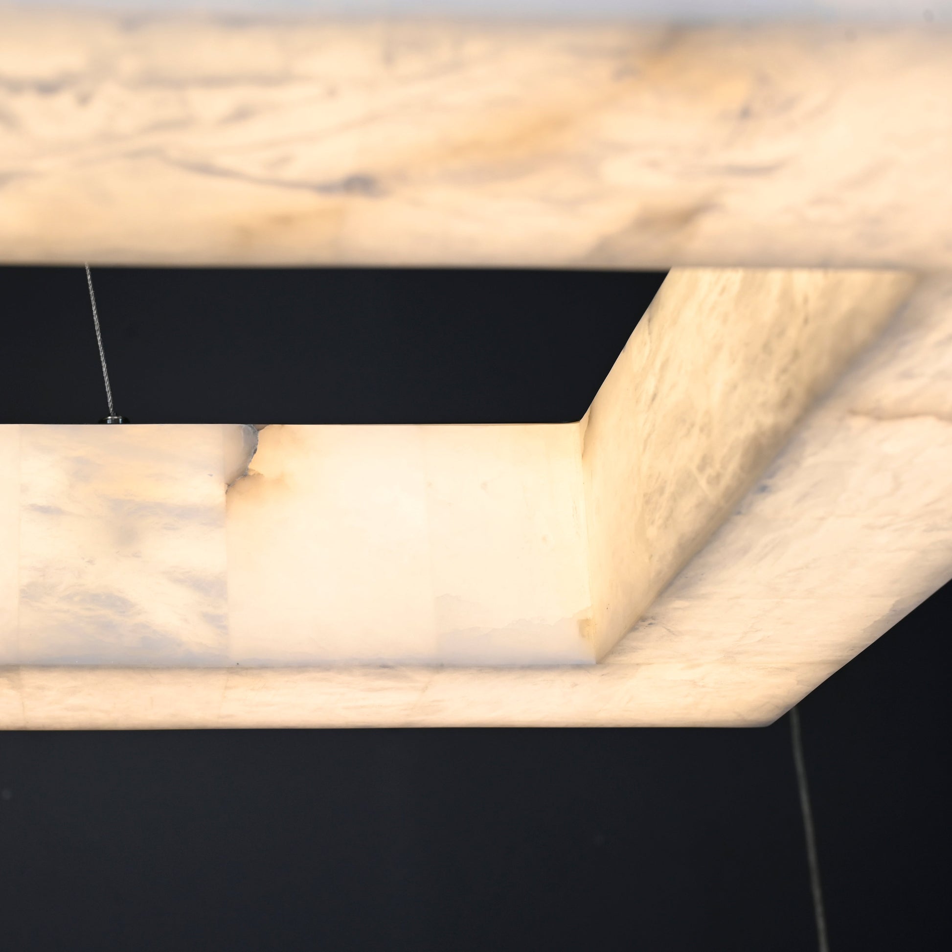 Marble Ravage Rectangle Chandelier 72"-Meet Lighting