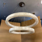 Rivage Two-Tier Luxury Modern Alabaster Round Chandelier 60"