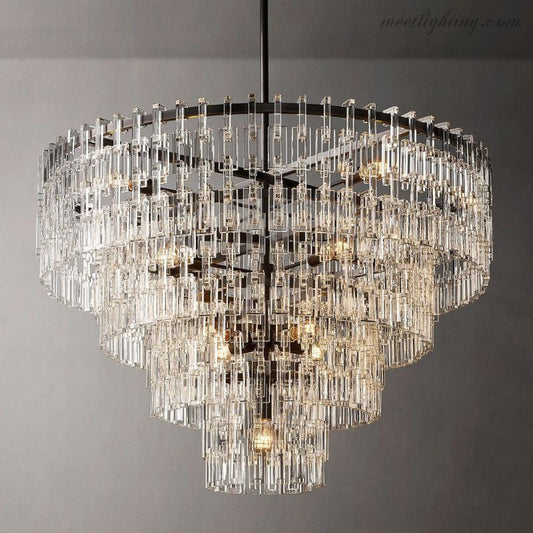 Marignia Five-Tier Round Chandelier 48"-Meet Lighting