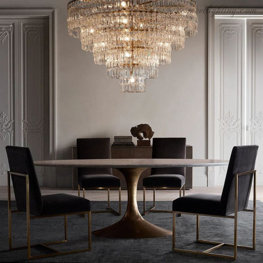 Marignia Five-Tier Round Chandelier 48"-Meet Lighting