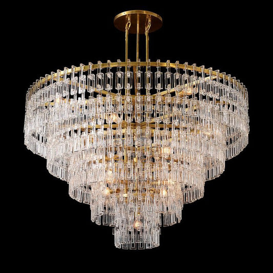 Marignia Five-Tier Round Chandelier 60"-Meet Lighting