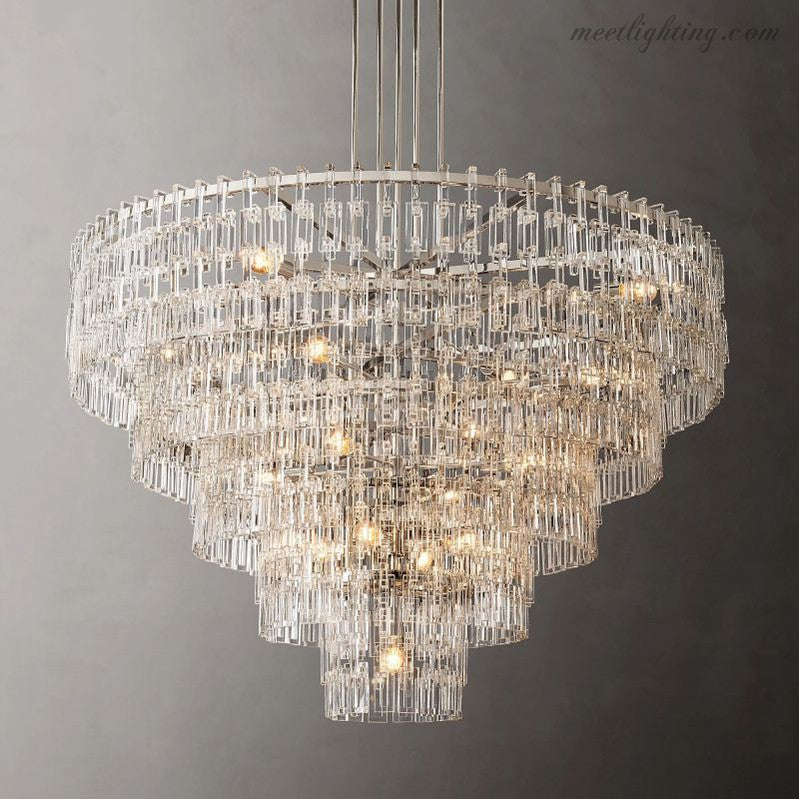 Marignia Five-Tier Round Chandelier 60"-Meet Lighting