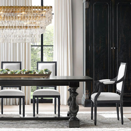 Marignia Four-Tier Rectangular Chandelier 60"-Meet Lighting