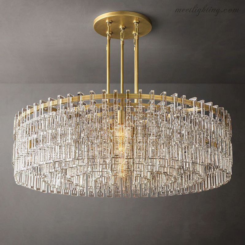 Marignia Round Chandelier 48"-Meet Lighting