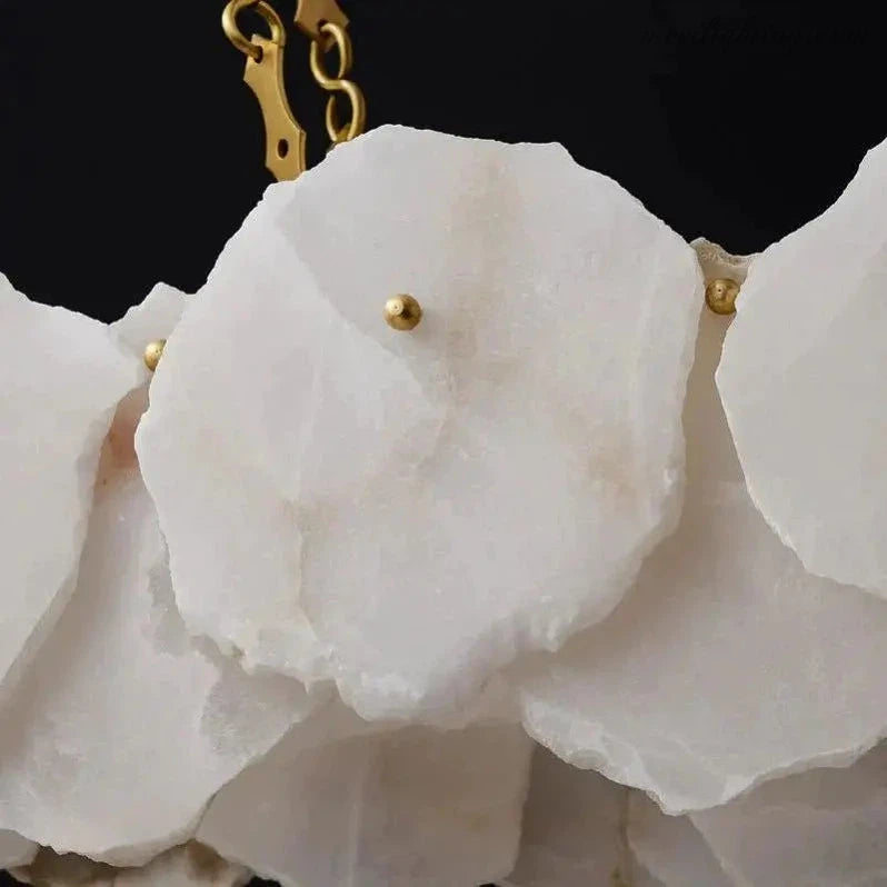 Nasile Linear Alabaster Chandelier Light Fixture-MEET LIGHTING