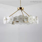 Natural Alabaster Modern Round Chandelier-Meet Lighting