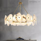 Natural Alabaster Modern Round Chandelier-Meet Lighting