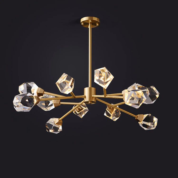 Nicole Crystal Modern Chandelier-MEET LIGHTING