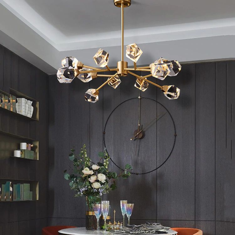 Nicole Crystal Modern Chandelier-MEET LIGHTING