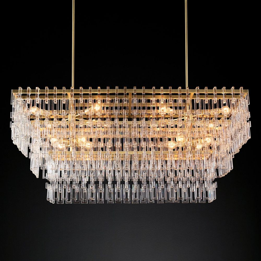 Nigel Rectangle Chandelier-Meet Lighting