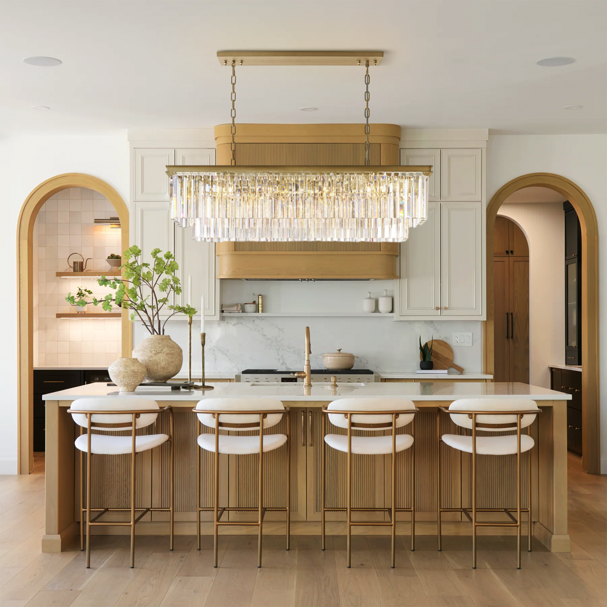 Odeon Crystal 2-Layer Rectangle Chandelier-Meet Lighting
