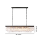 Odeon Crystal 2-Layer Rectangle Chandelier-Meet Lighting
