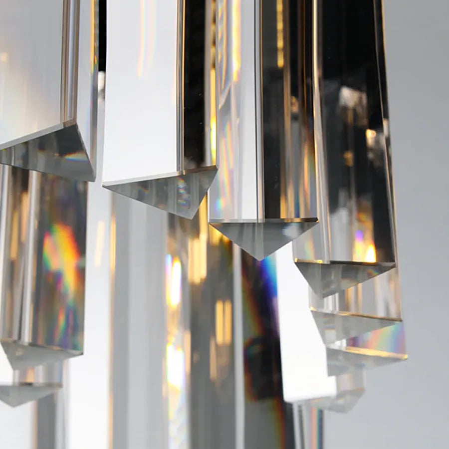 Odeon Crystal Multi-Layer Round Chandelier-Meet Lighting
