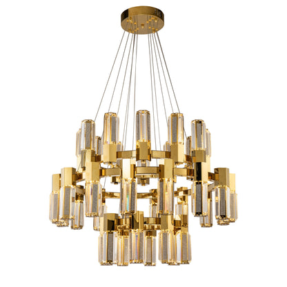 Olivia 3-Tier Round Chandelier-Meet Lighting