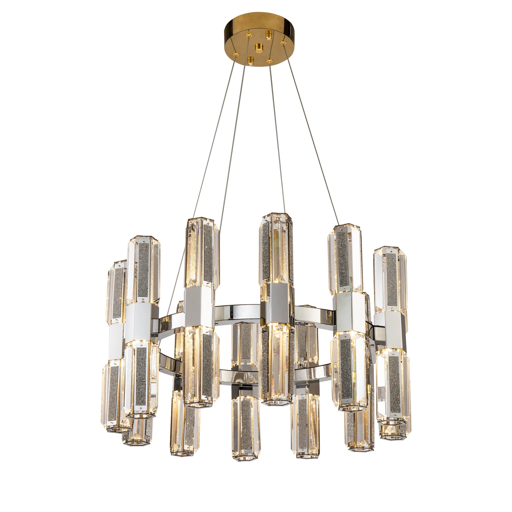 Olivia 3-Tier Round Chandelier-Meet Lighting