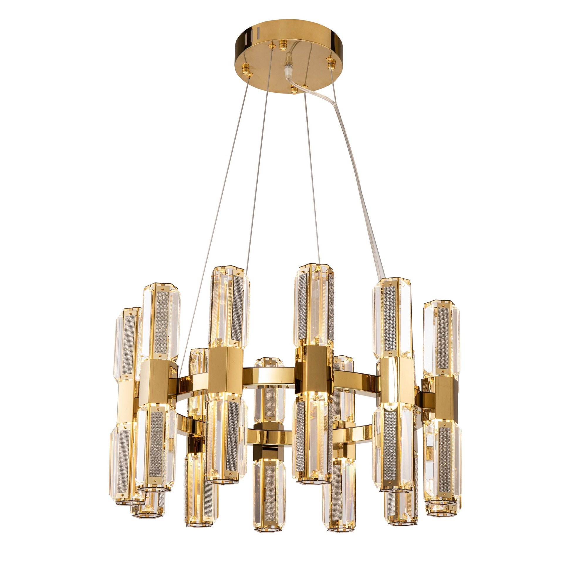 Olivia 3-Tier Round Chandelier-Meet Lighting