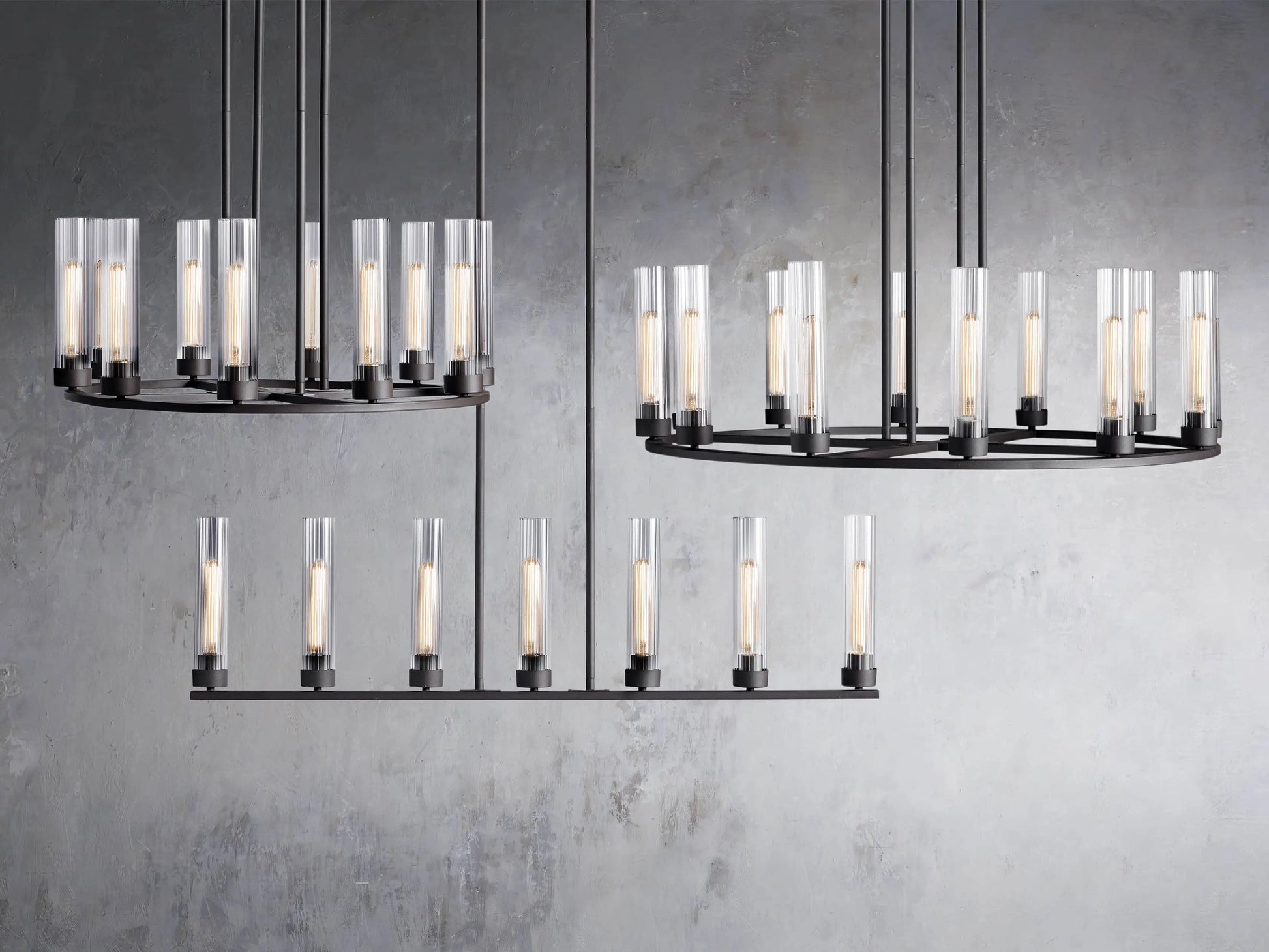 Pastis Linear Chandelier 31"W 46"W 54"W-Meet Lighting