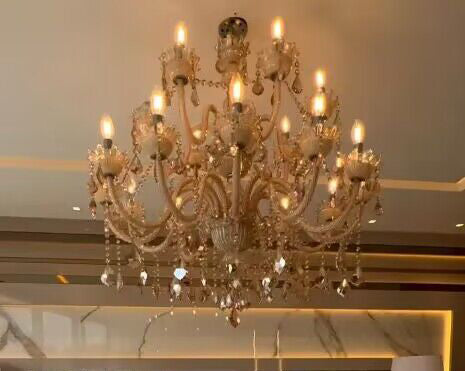 European Luxury Living Room Crystal Chandelier Vintage Candle Chandelier Dining Room Decorative Light Fixture-MEET LIGHTING