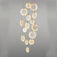 Queenie marble disc Long Round chandelier For Loft-Meet Lighting