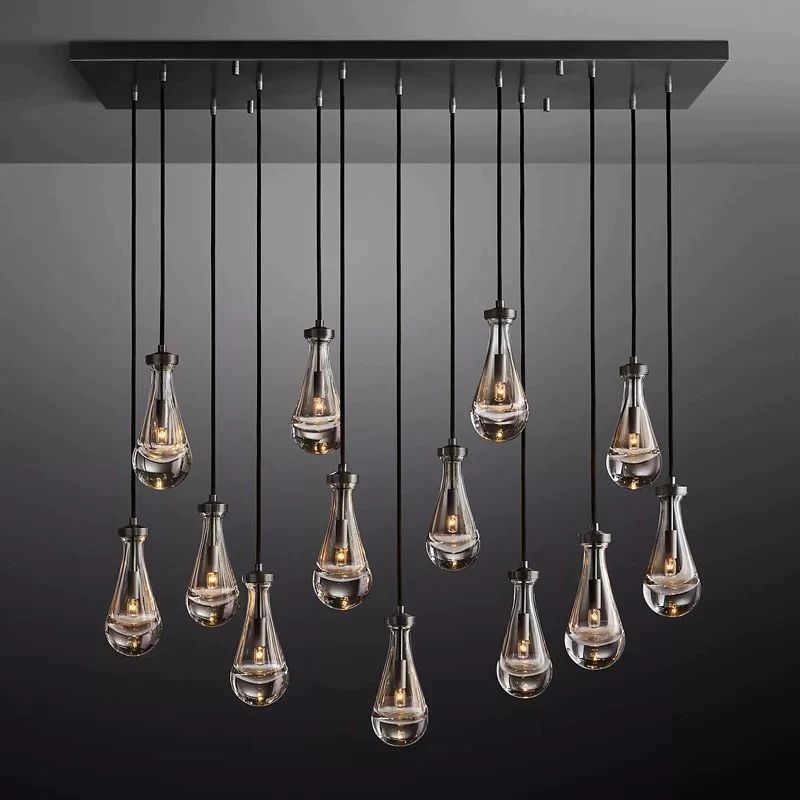 Rain Rectangular Chandelier 54"