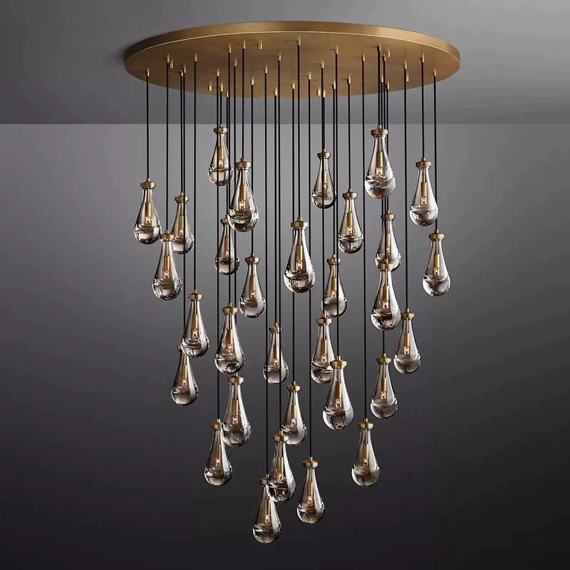 Rain Round Chandelier 60"