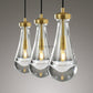 Raindrops Rectangular Chandelier 22" Cord-Meet Lighting