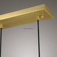 Raindrops Rectangular Chandelier 22" Cord-Meet Lighting