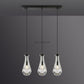 Raindrops Rectangular Chandelier 22" Cord-Meet Lighting
