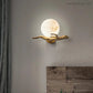 Real Alabaster Round Wall Sconces Modern-Meet Lighting